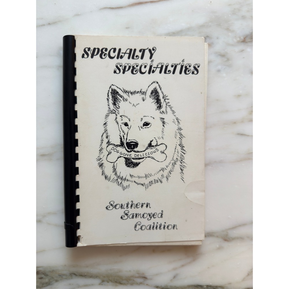 Vintage 1989 Samoyed Dog Cookbook Taylor Swift Gift Swiftie Collectible